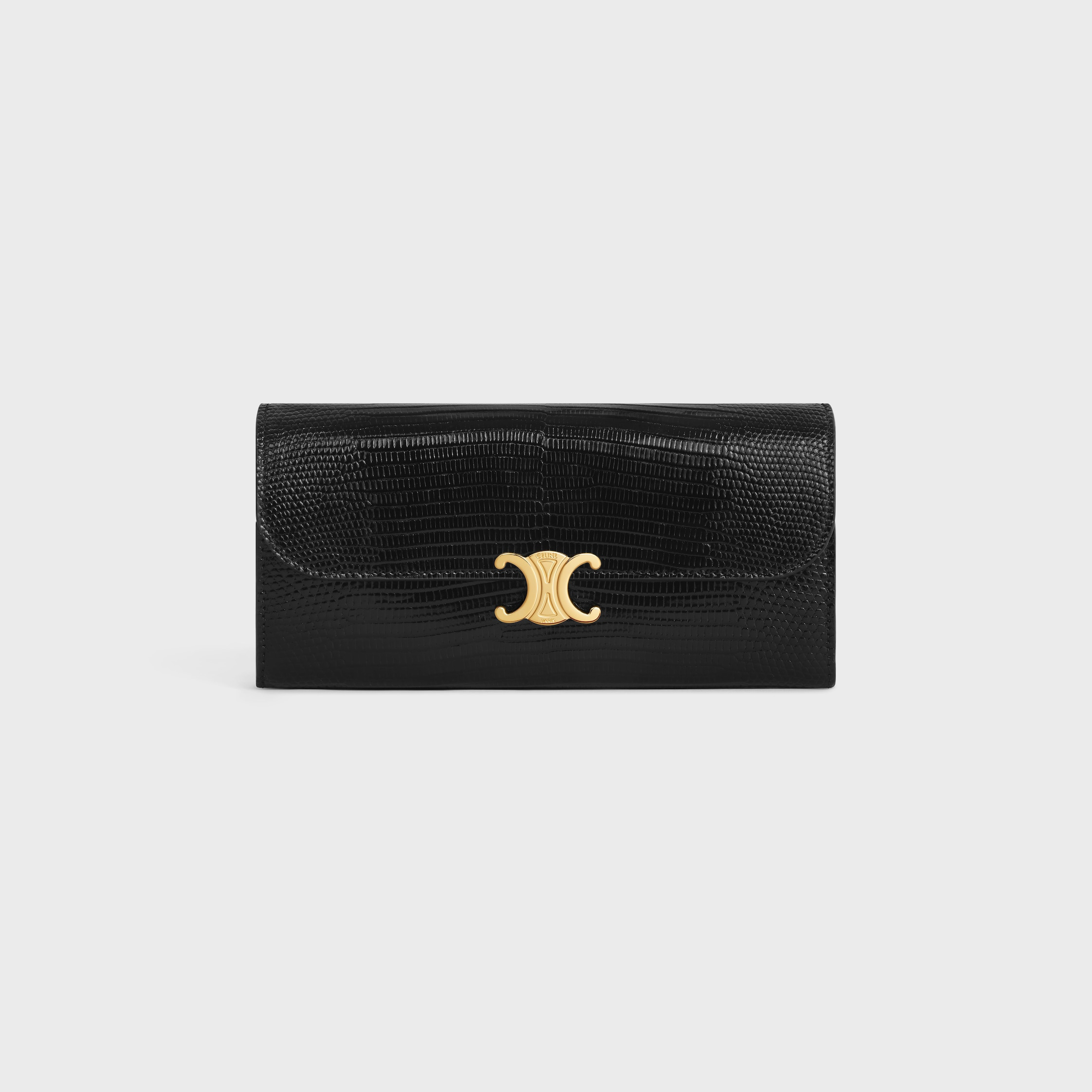 LARGE WALLET TRIOMPHE in lizard - 1