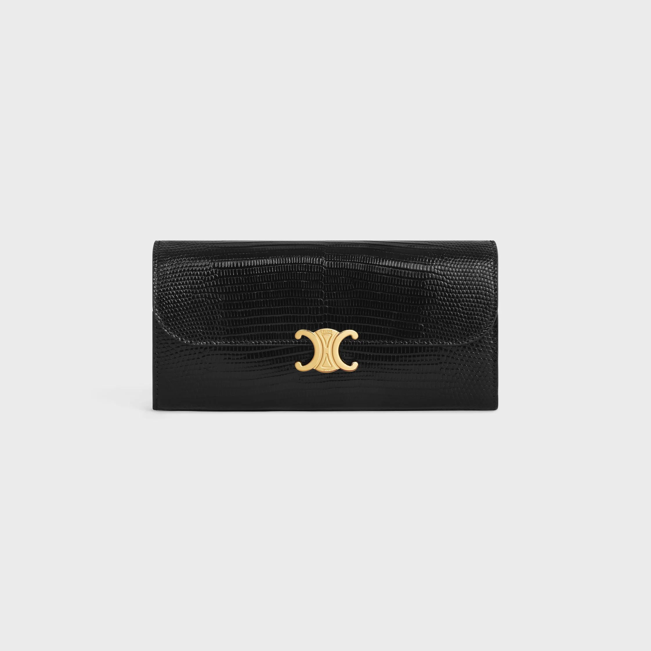 LARGE WALLET TRIOMPHE in lizard - 1