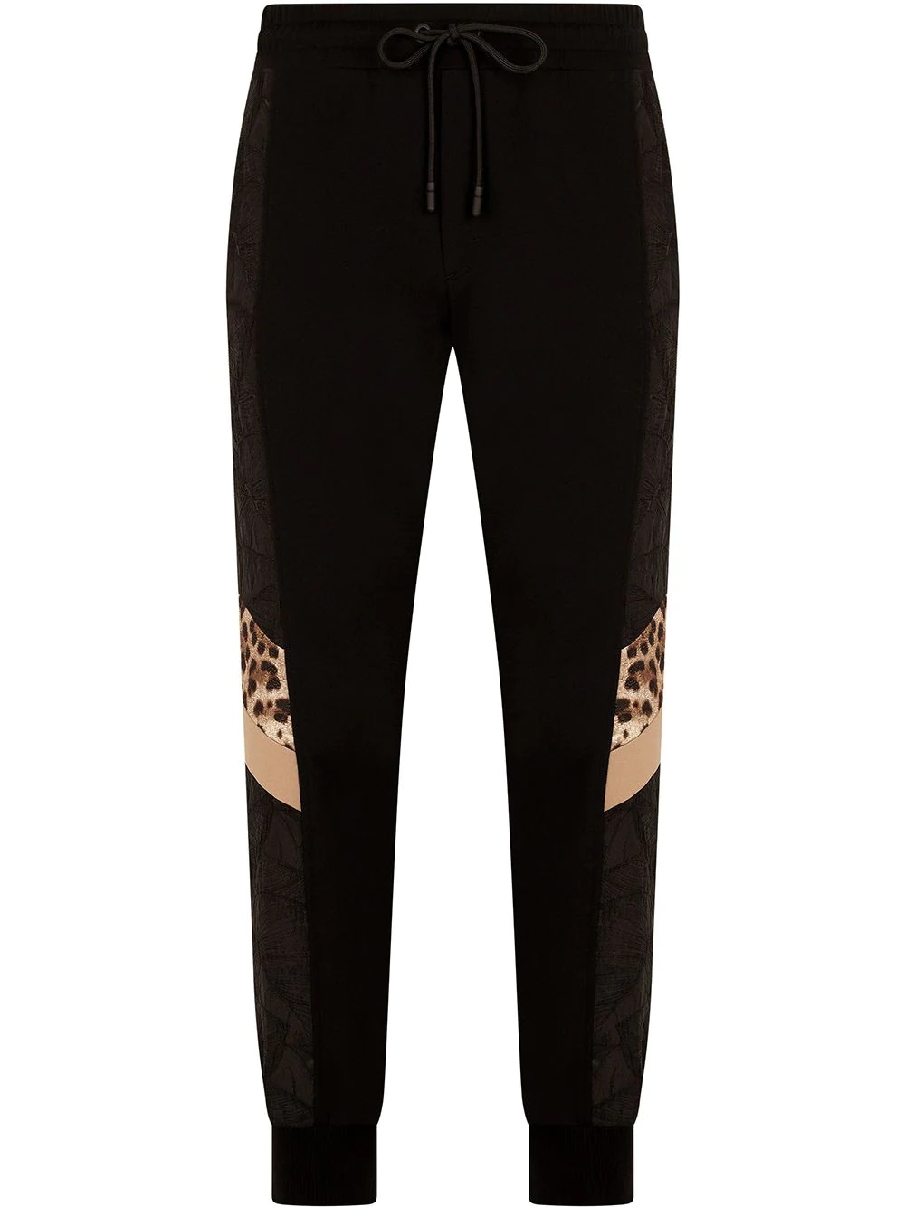 leopard print track pants - 1