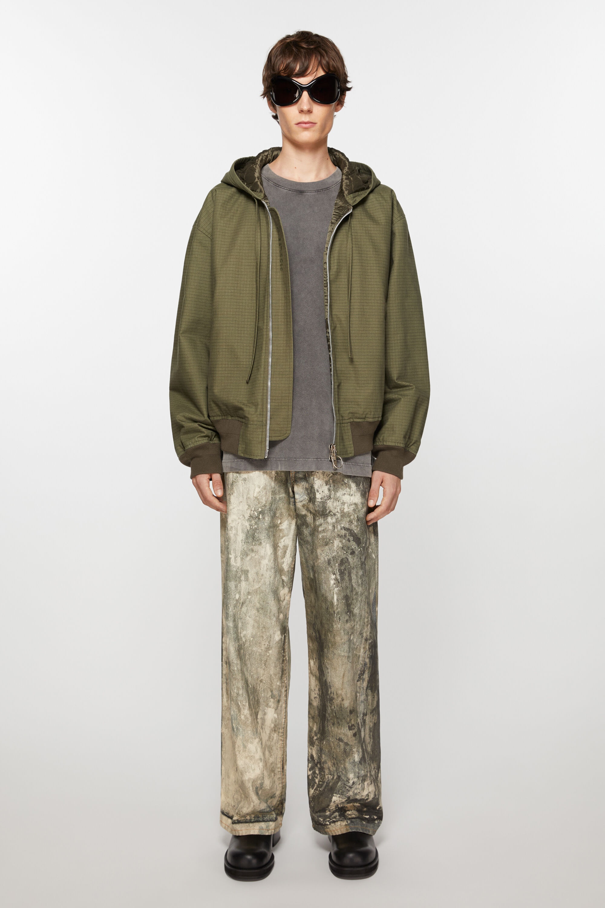 ACNE STUDIOS オリーブグリーン ミリタリージャケット B90819-BGU_A.jpg