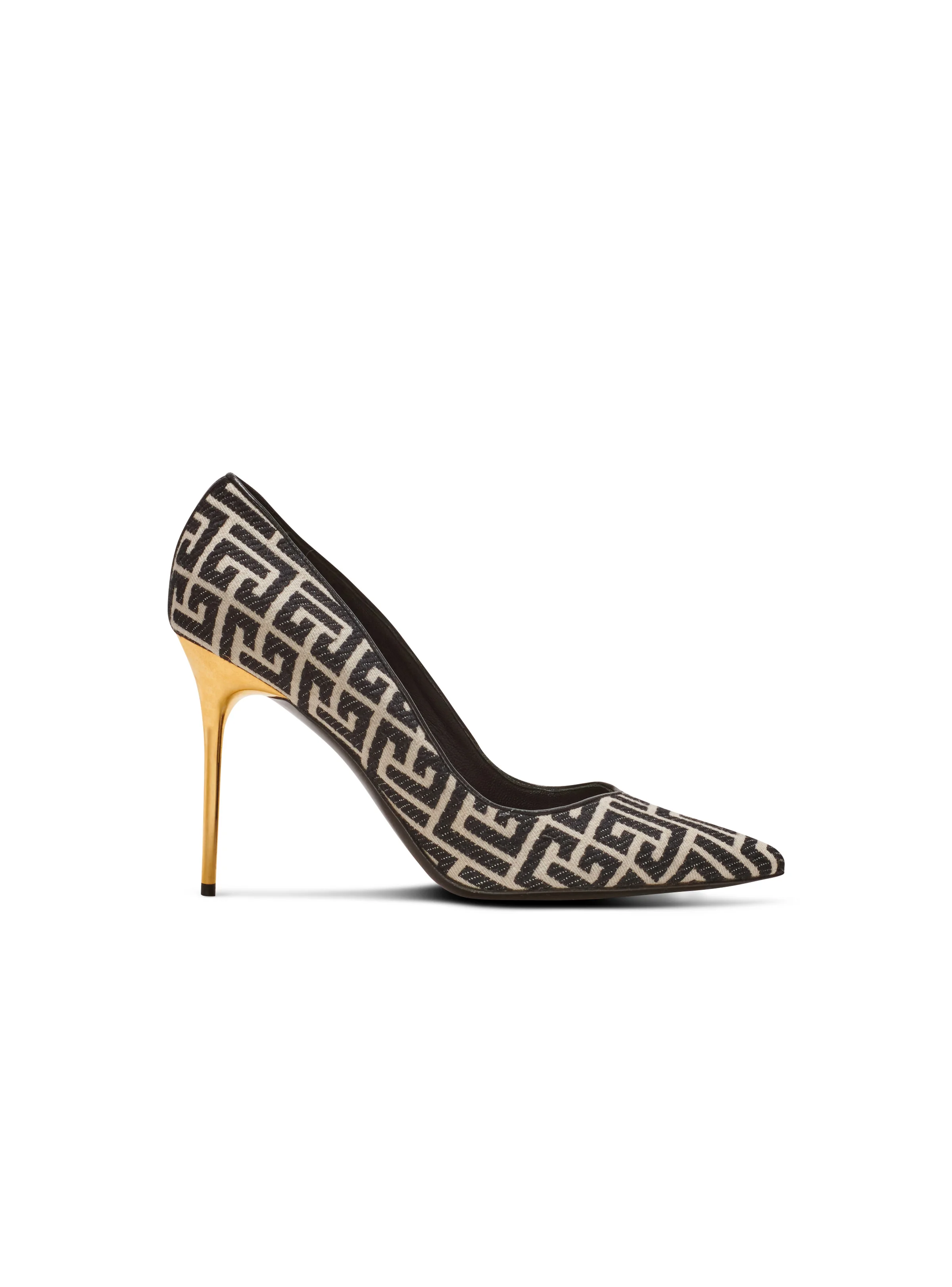 Ruby stilettos with jacquard monogram - 1