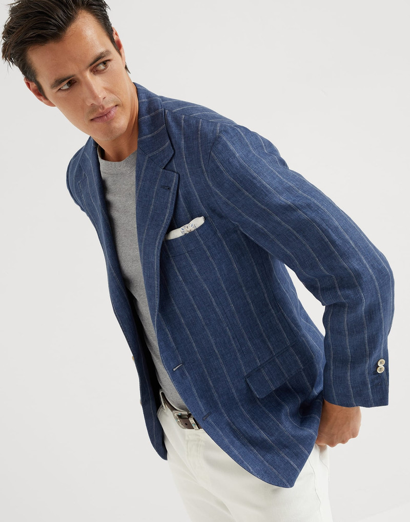 라인 dégradé chalk stripe twill deconstructed blazer 4