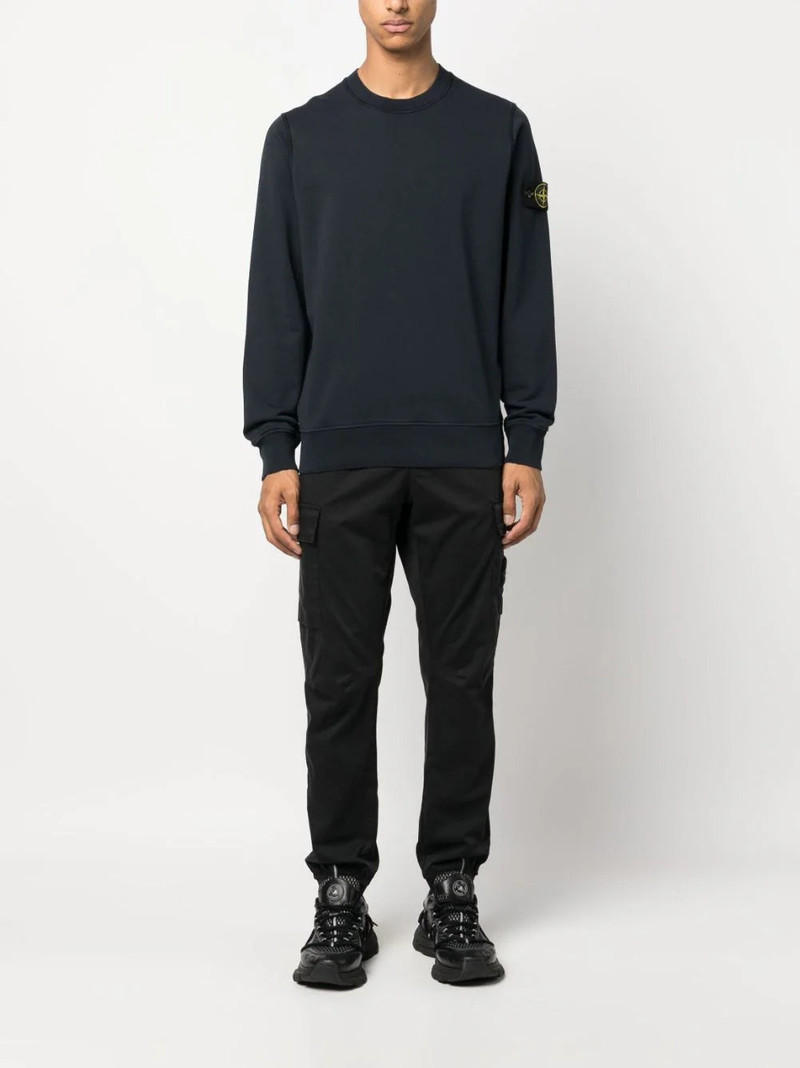 Stone Island STONE ISLAND Cargo Logo Trousers New Season Black outlook