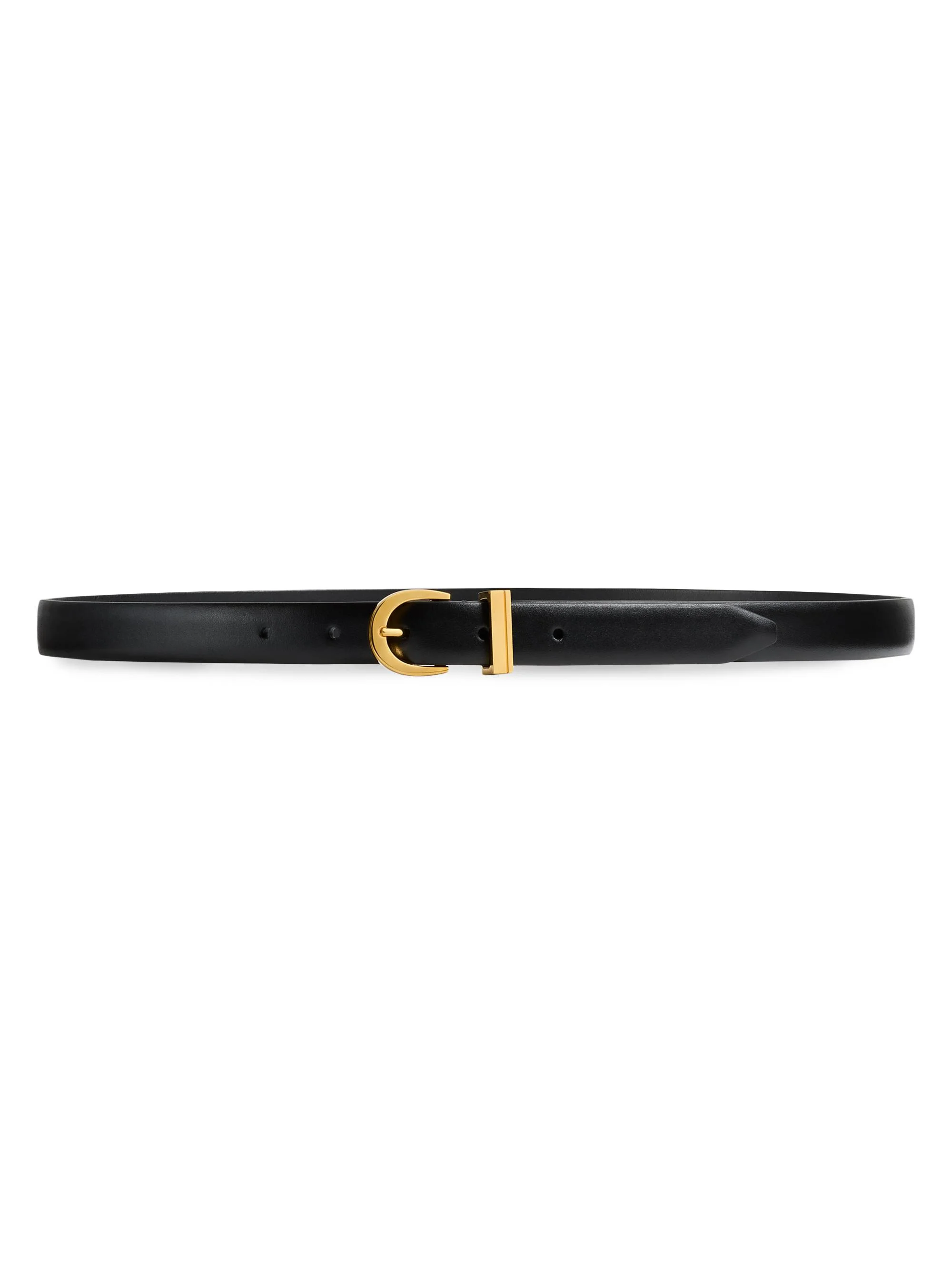 Women's Luna Leather Belt - Black - 1