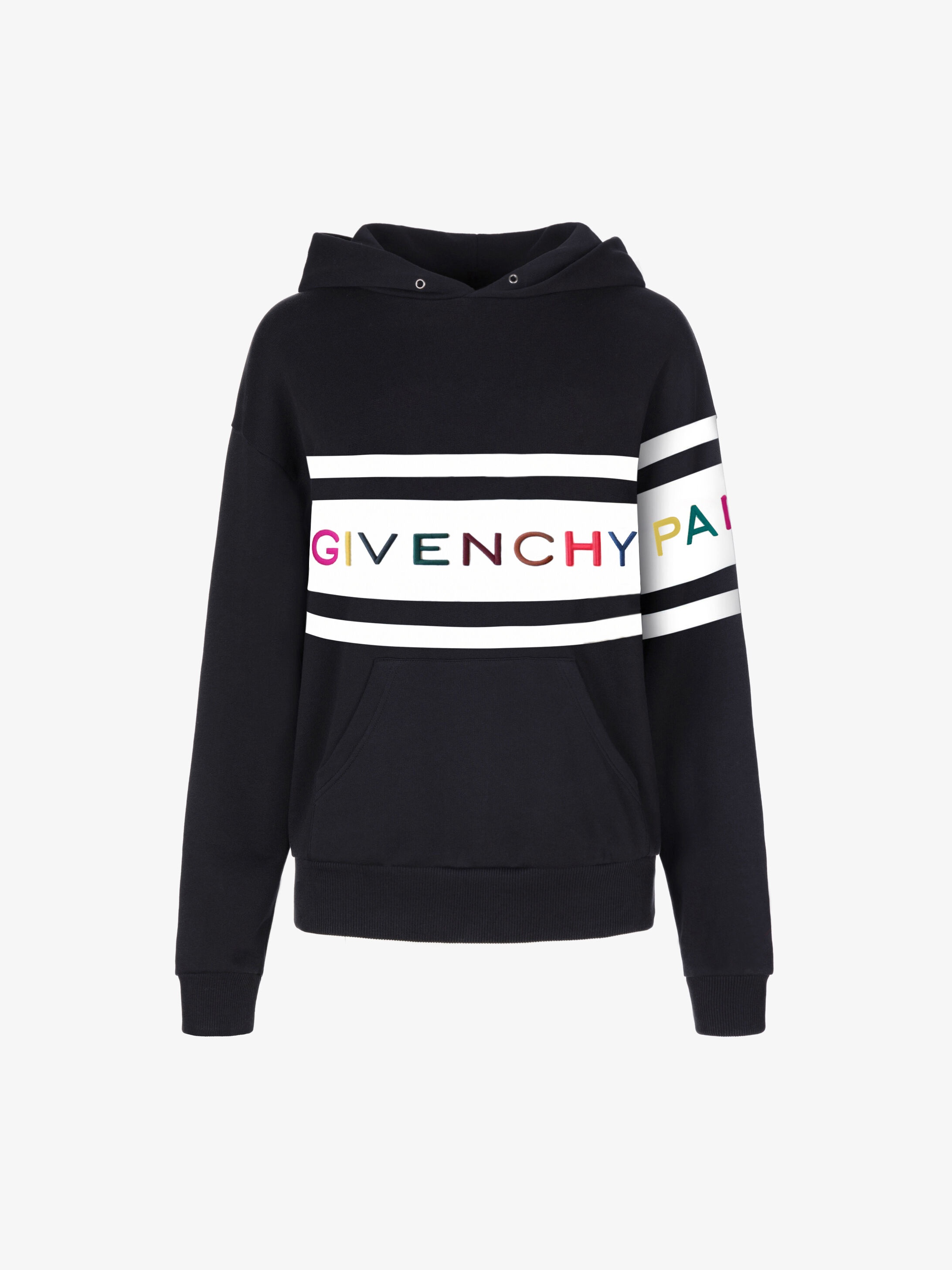 GIVENCHY PARIS embroidered hoodie - 1