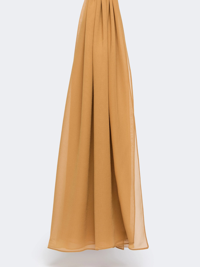 STARNA Silk georgette stole - CARAMEL 1