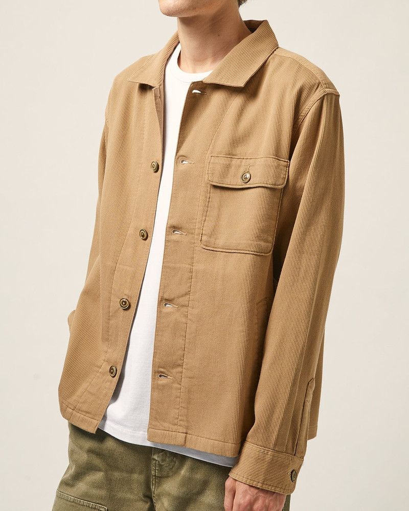 BEDFORD CORD MILITARY JACKET - KHAKI 4