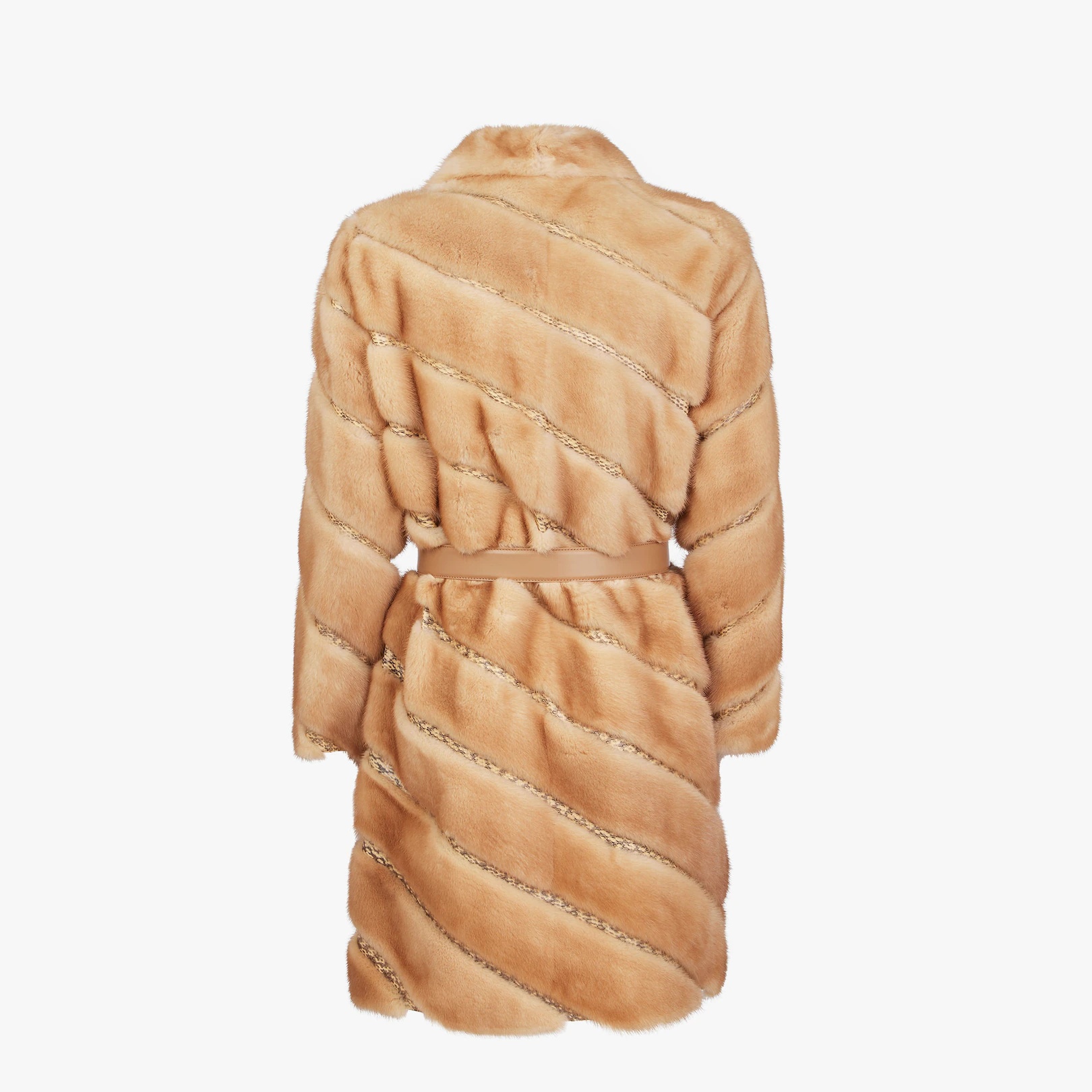 Gold-colored mink coat - 2