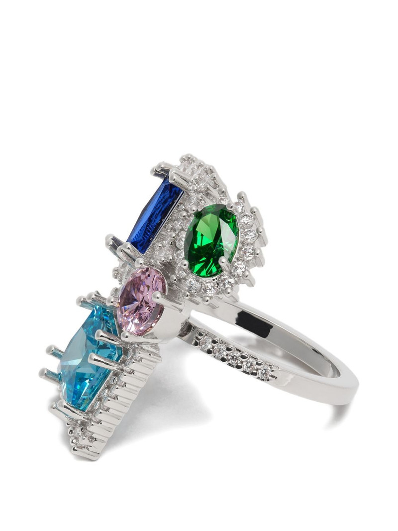 stone-embellished cluster ring 3