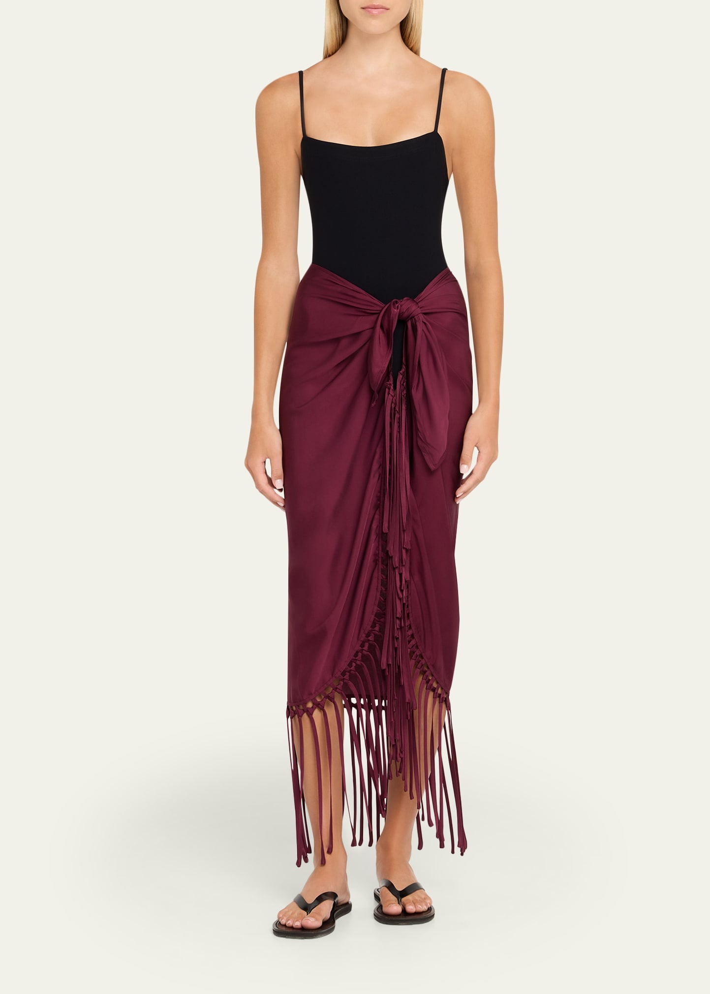 Elara Fringe-Trim Pareo Coverup - 2