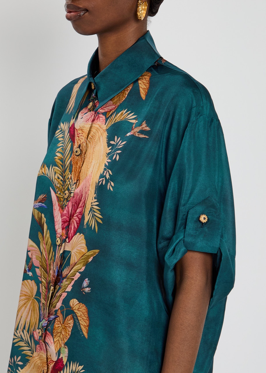 Zimmermann Ascension Relaxed Printed Silk Shirt - 5