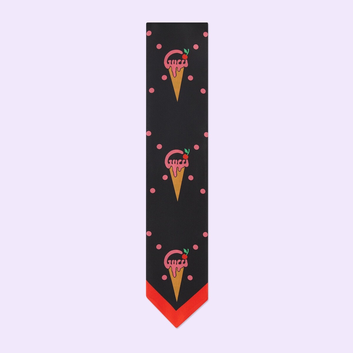 Gucci ice cream print neck bow - 1