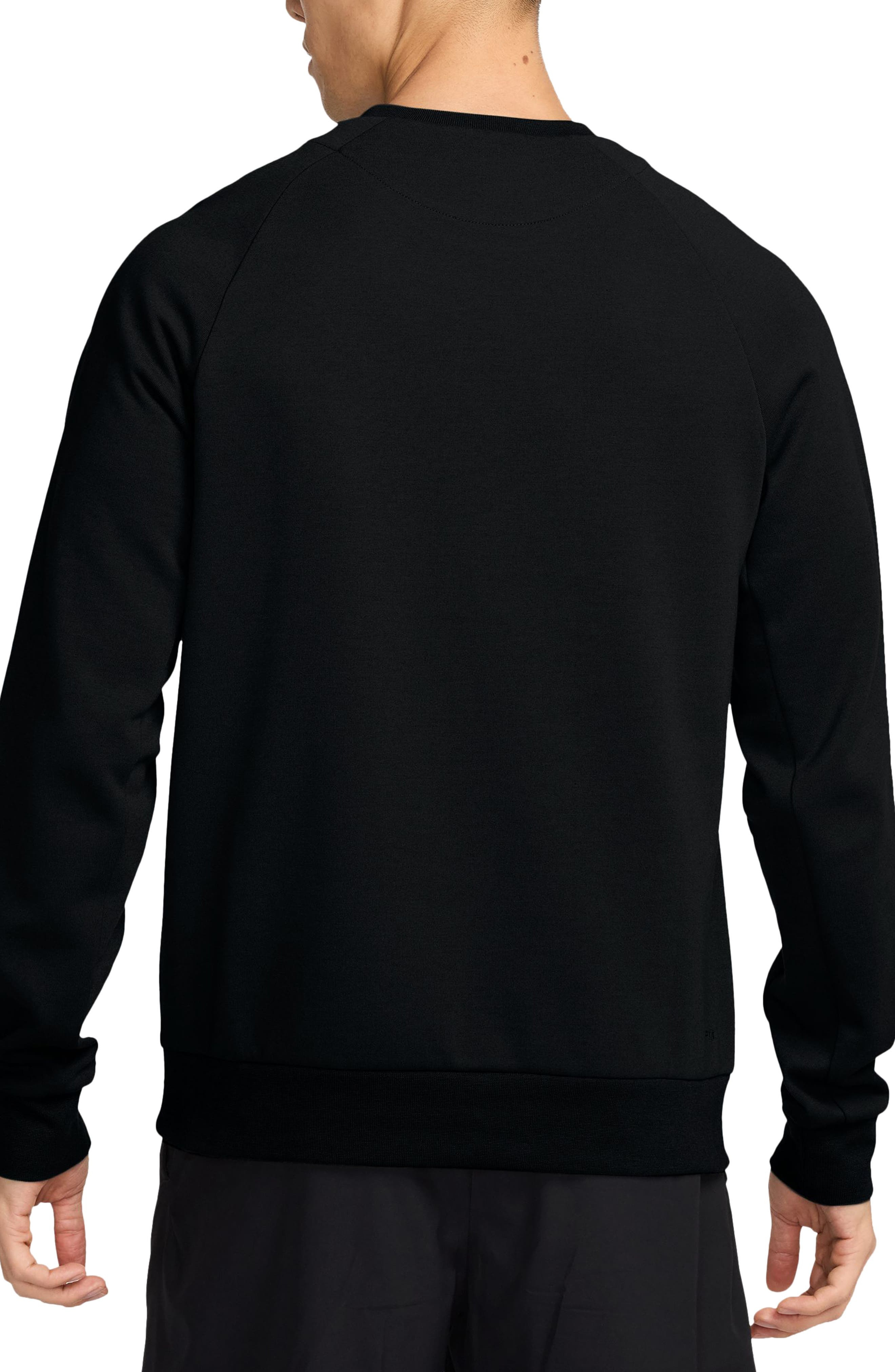 Nike Primary Dri-FIT Sweatshirt in Black/Black at Nordstrom - 2