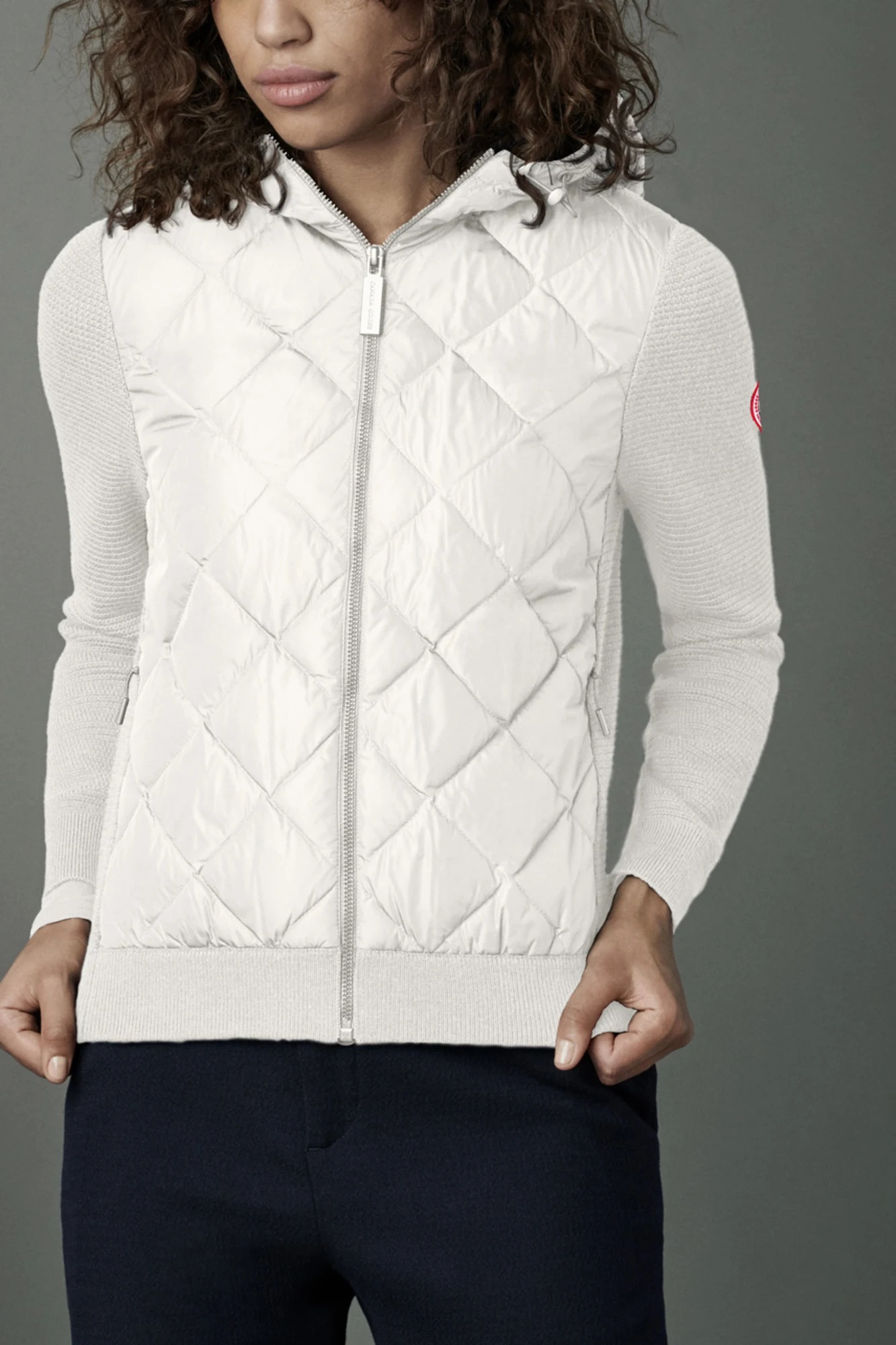 HYBRIDGE QUILTED KNIT HOODY - 2