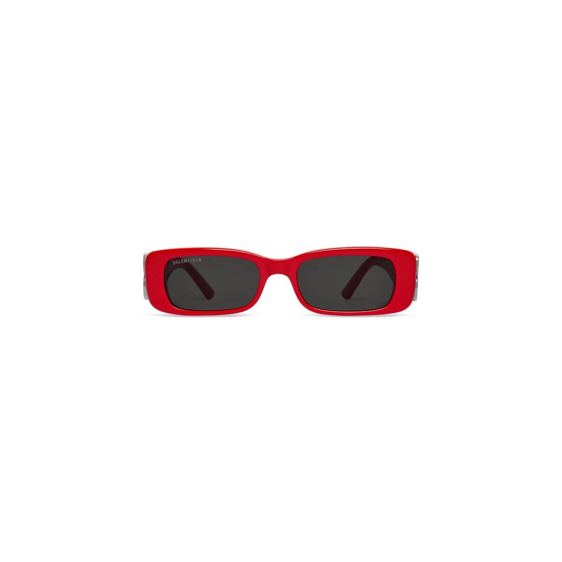 Women's Dynasty Rectangle Sunglasses in Red - 1