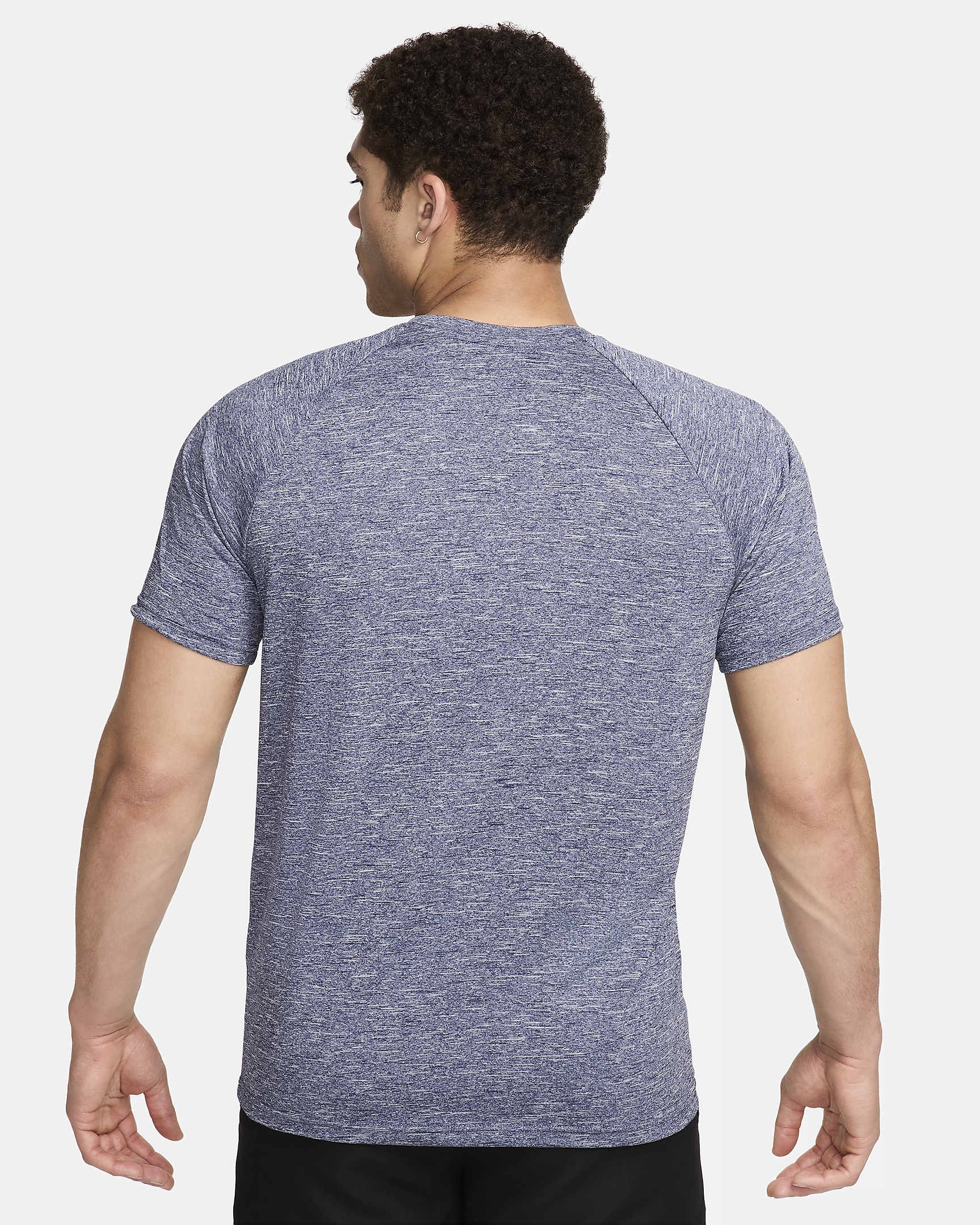 Nike Men's Heathered Short-Sleeve Hydroguard Swim Shirt - 2
