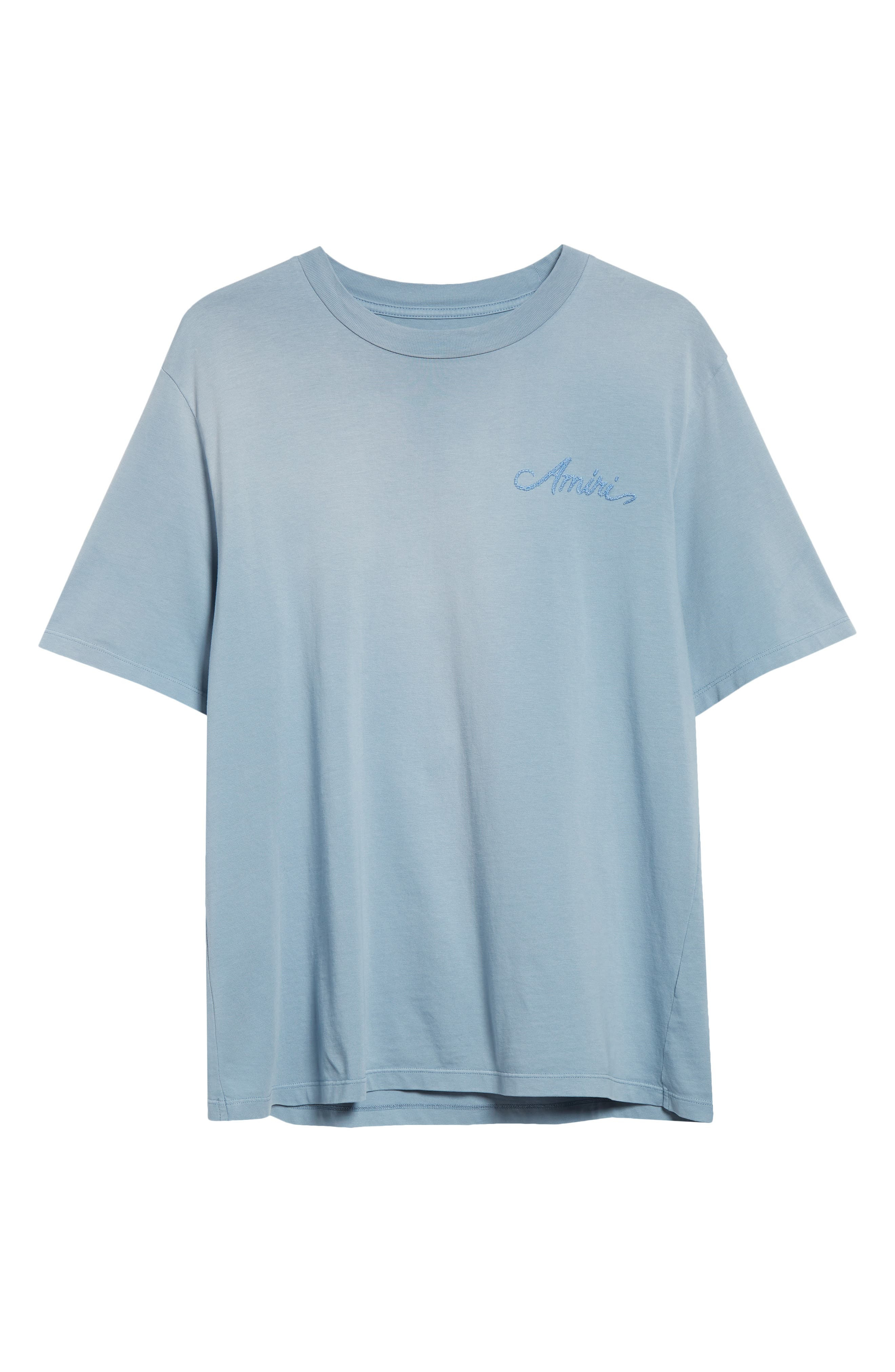 AMIRI Bleached Bandana Patch T-Shirt in Ashley Blue at Nordstrom - 6