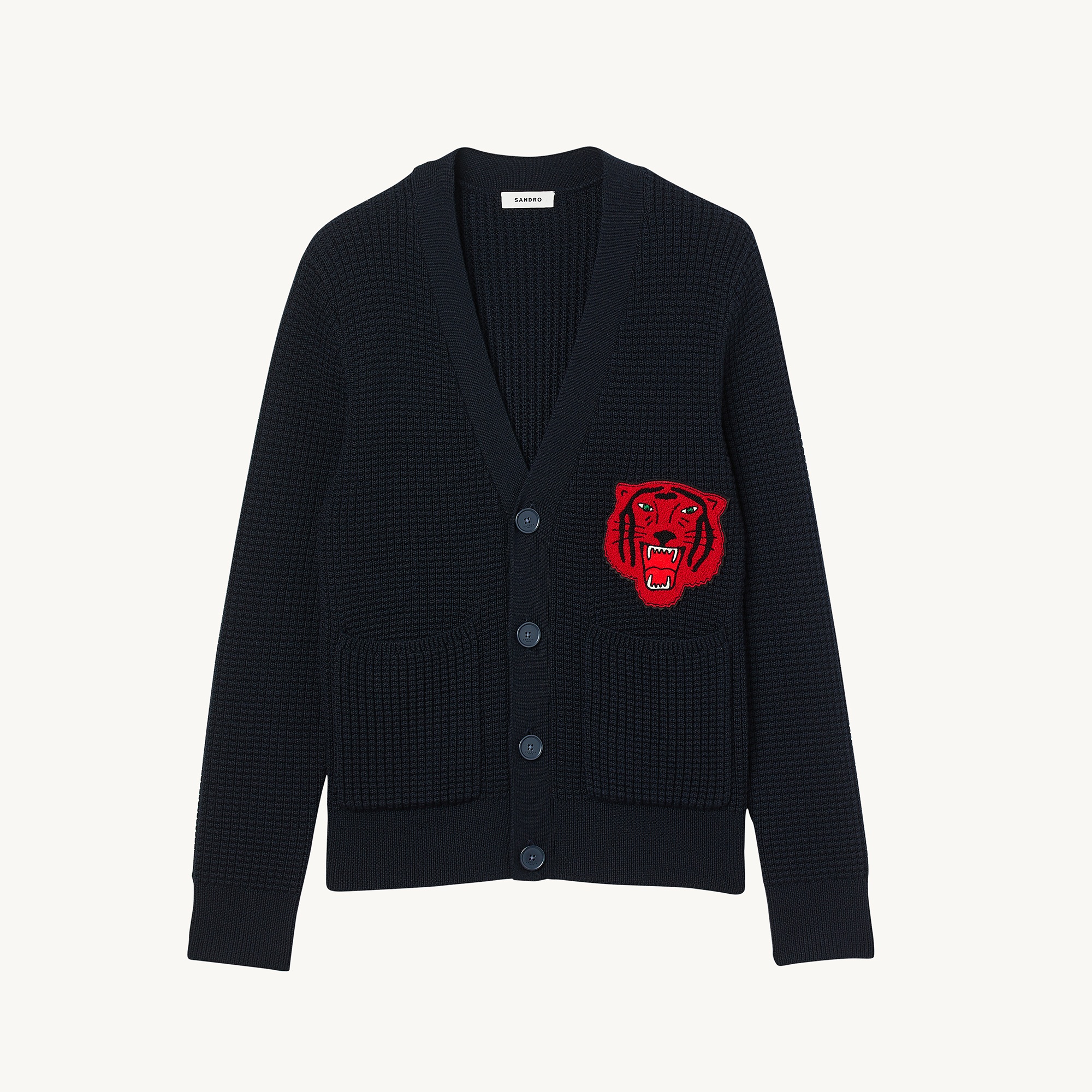 Cardigan with patch - 1