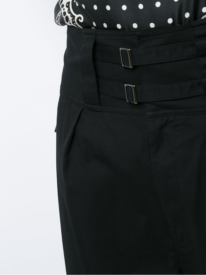 double-buckle fastening trousers 5