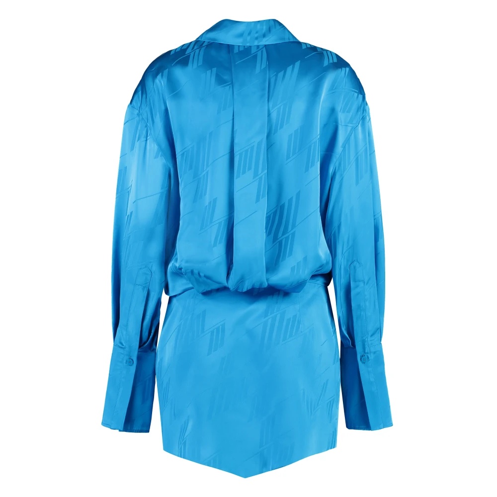 VISCOSE SHIRTDRESS WITH CLASSIC COLLAR - 2