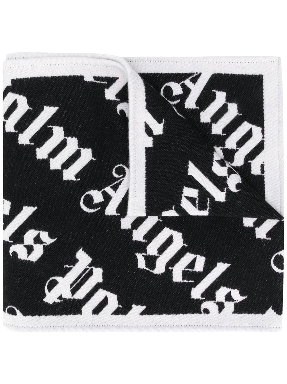 monogram double-face scarf - 1