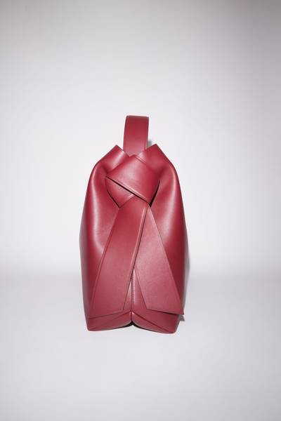 Acne Studios Large Leather Bag - Burgundy outlook