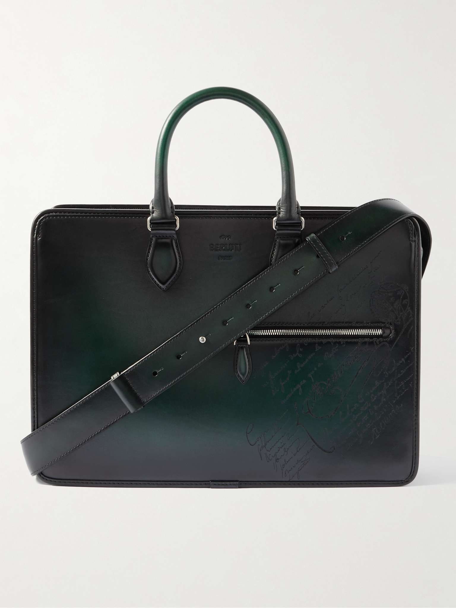 1 Jour Neo Scritto Venezia Leather Briefcase - 1