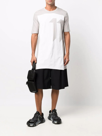 11 by Boris Bidjan Saberi large logo-prnt T-shirt outlook