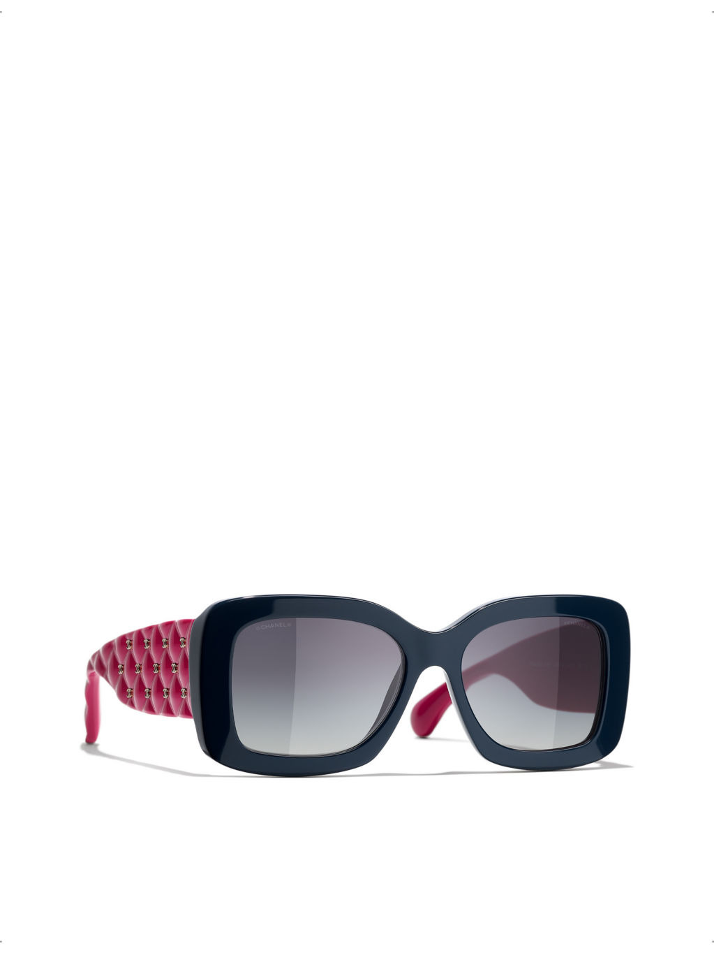 CH5483 square-frame embossed-design acetate sunglasses - 2