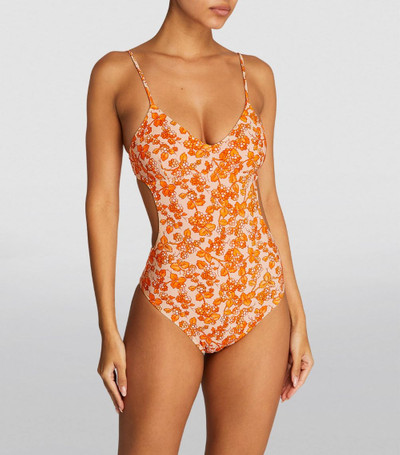 Etro Open-Back Floral Swimsuit outlook