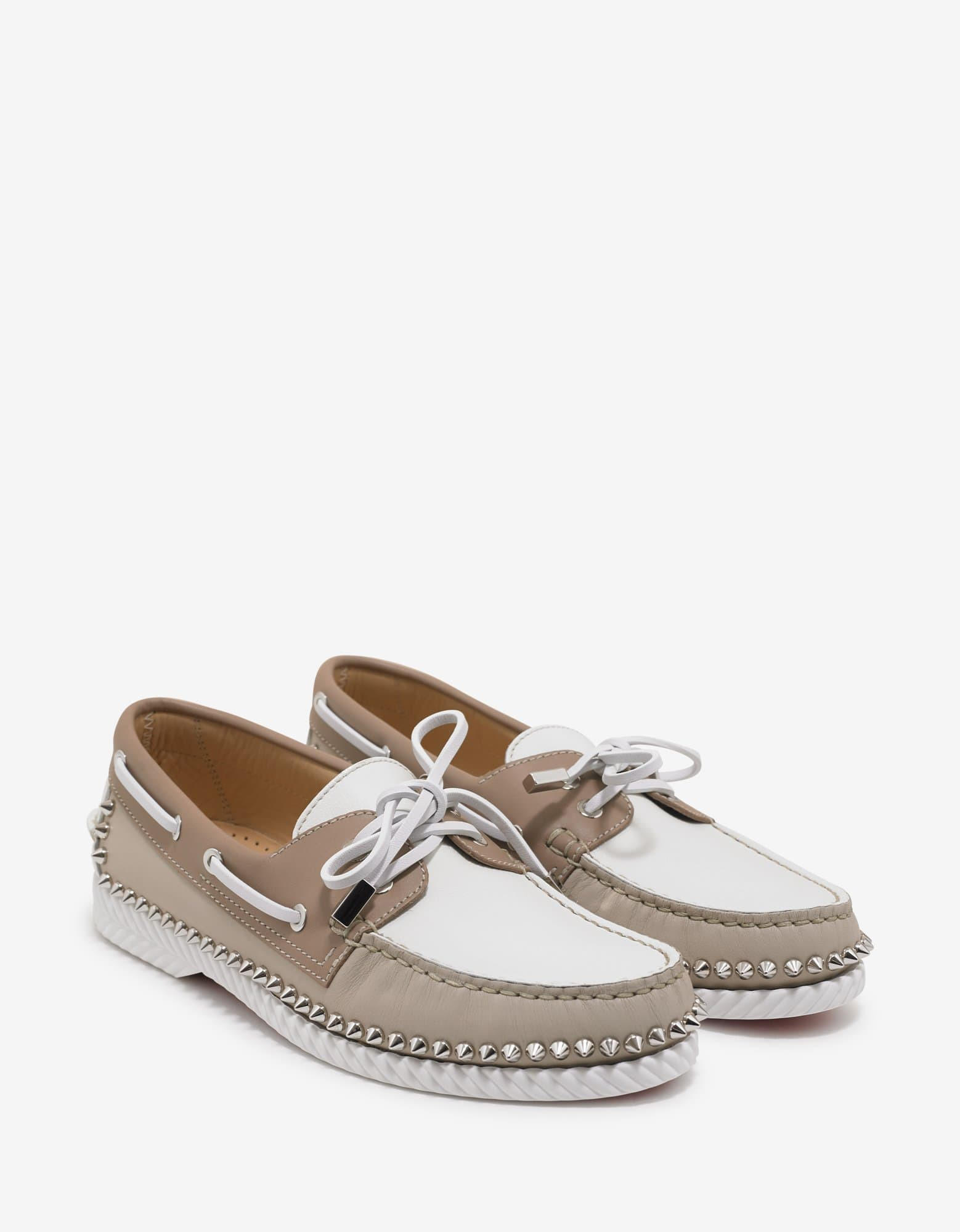 Christian Louboutin Steckel Colombe Beige Boat Shoes - 1