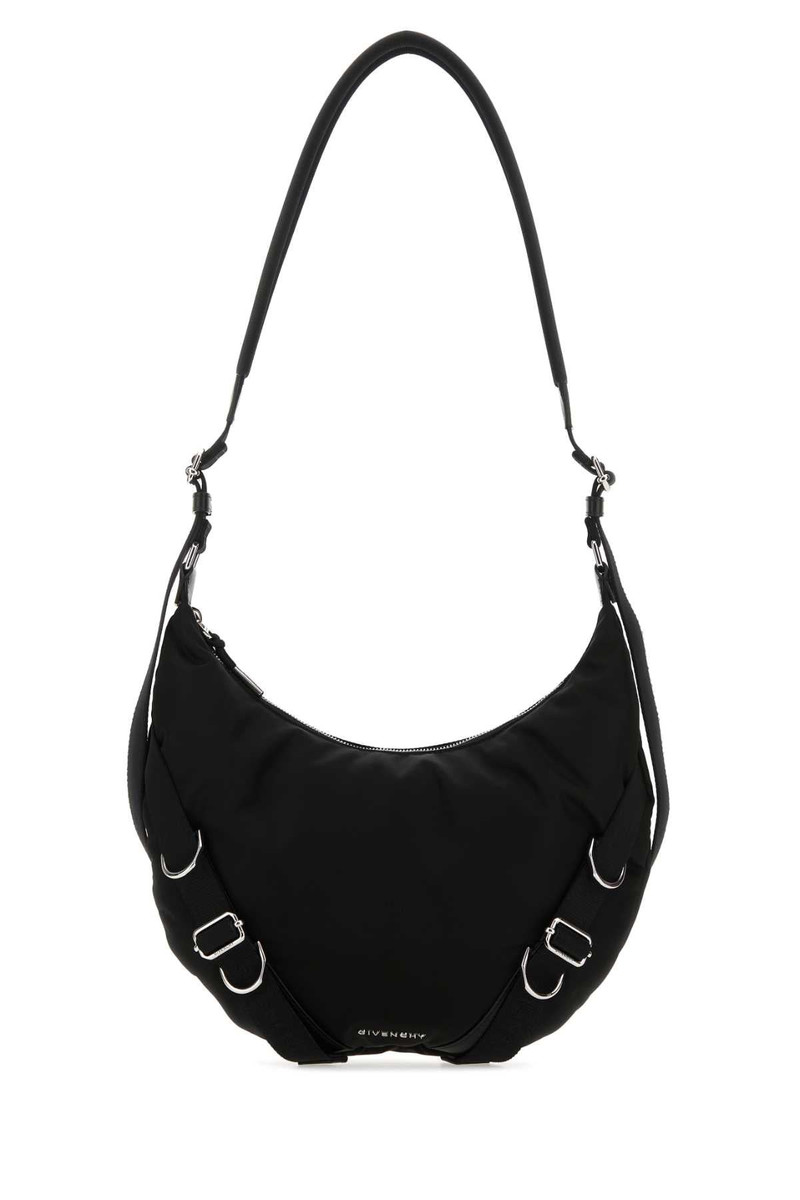 Givenchy Men Black Nylon Blend Voyou Crossbody Bag - 1