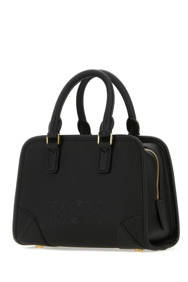 Black leather Aren Boston Mini handbag - 2