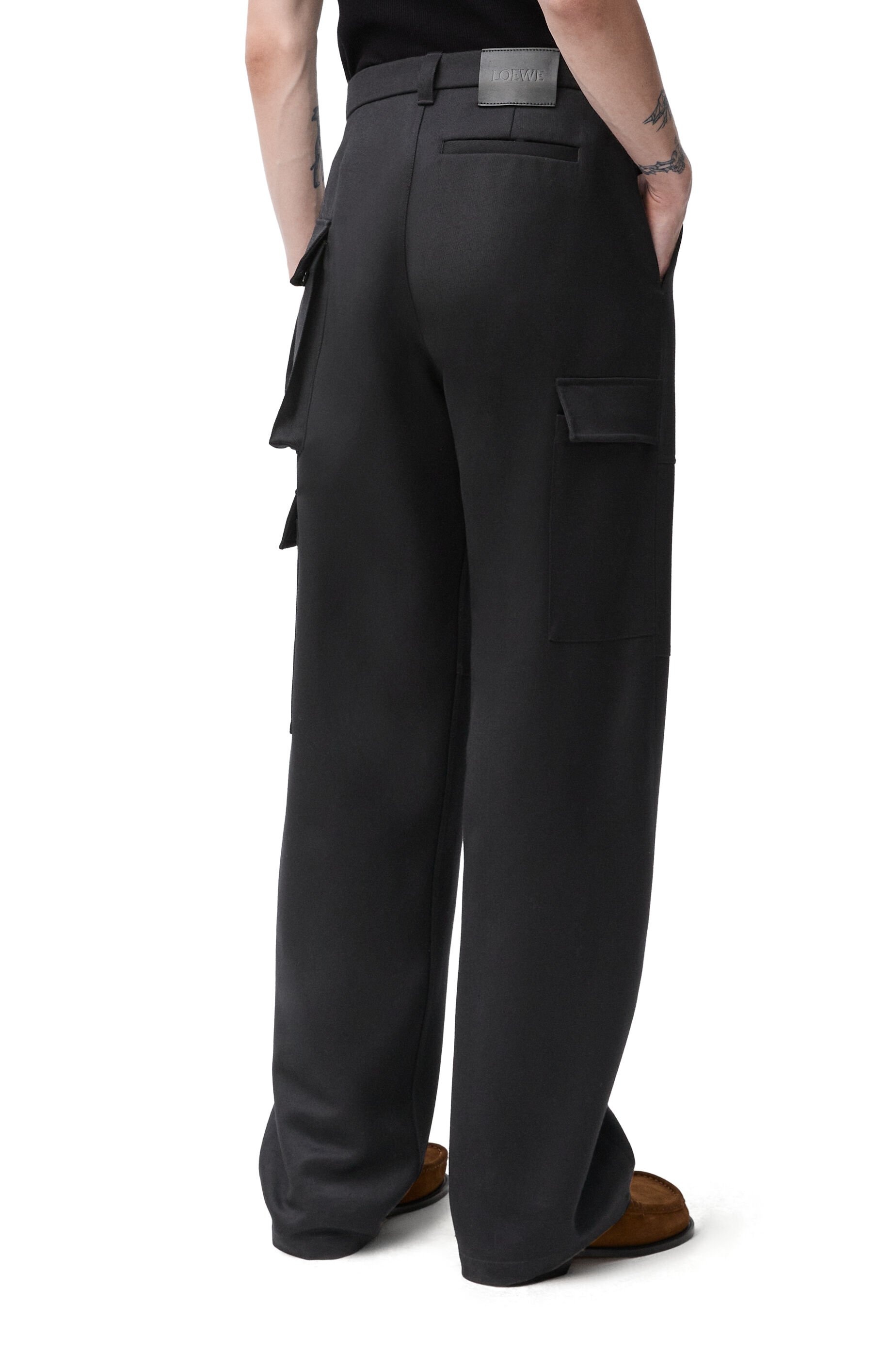 Cargo trousers in wool - 4