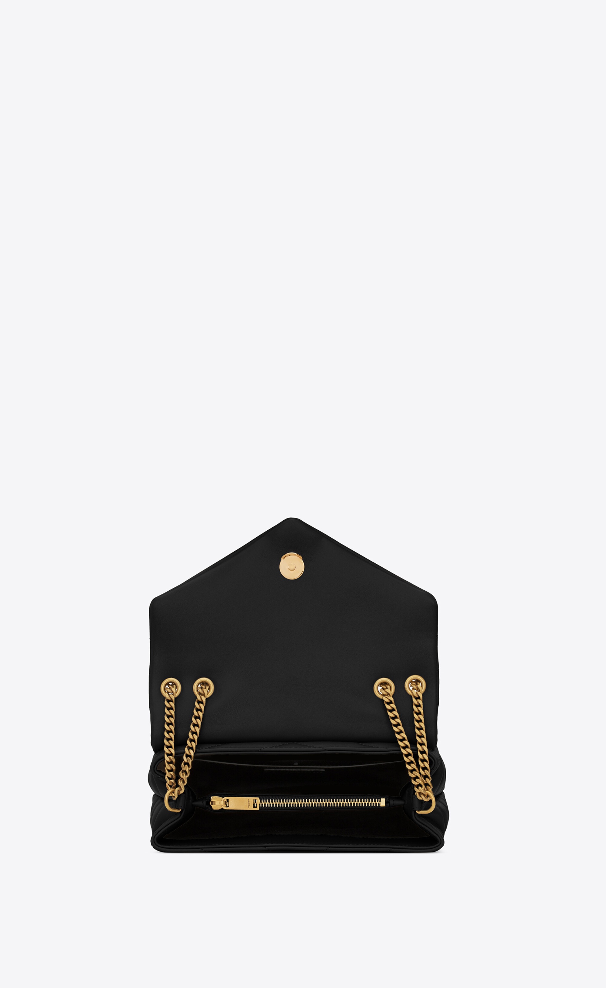 loulou small chain bag in matelassé "y" leather - 6