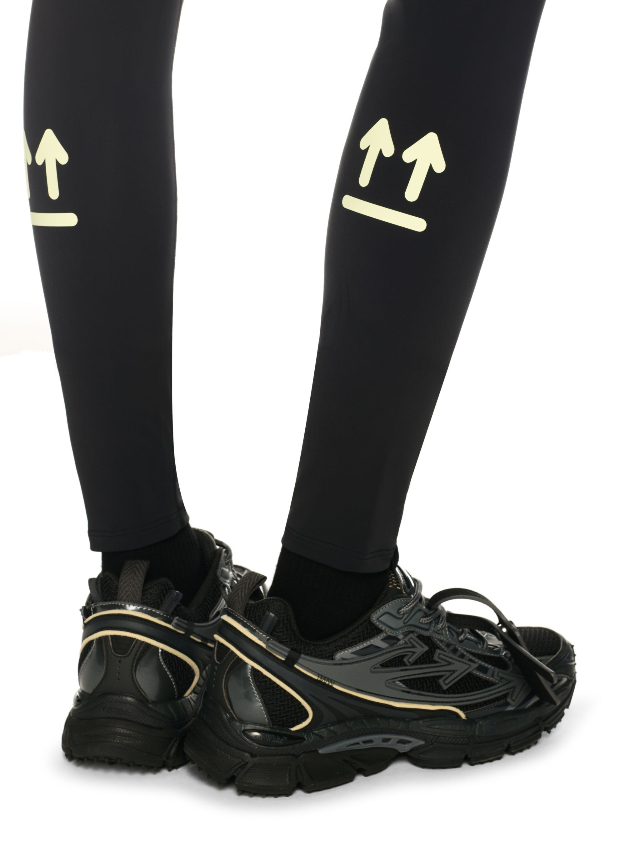 Black Color-block Leggings - 5