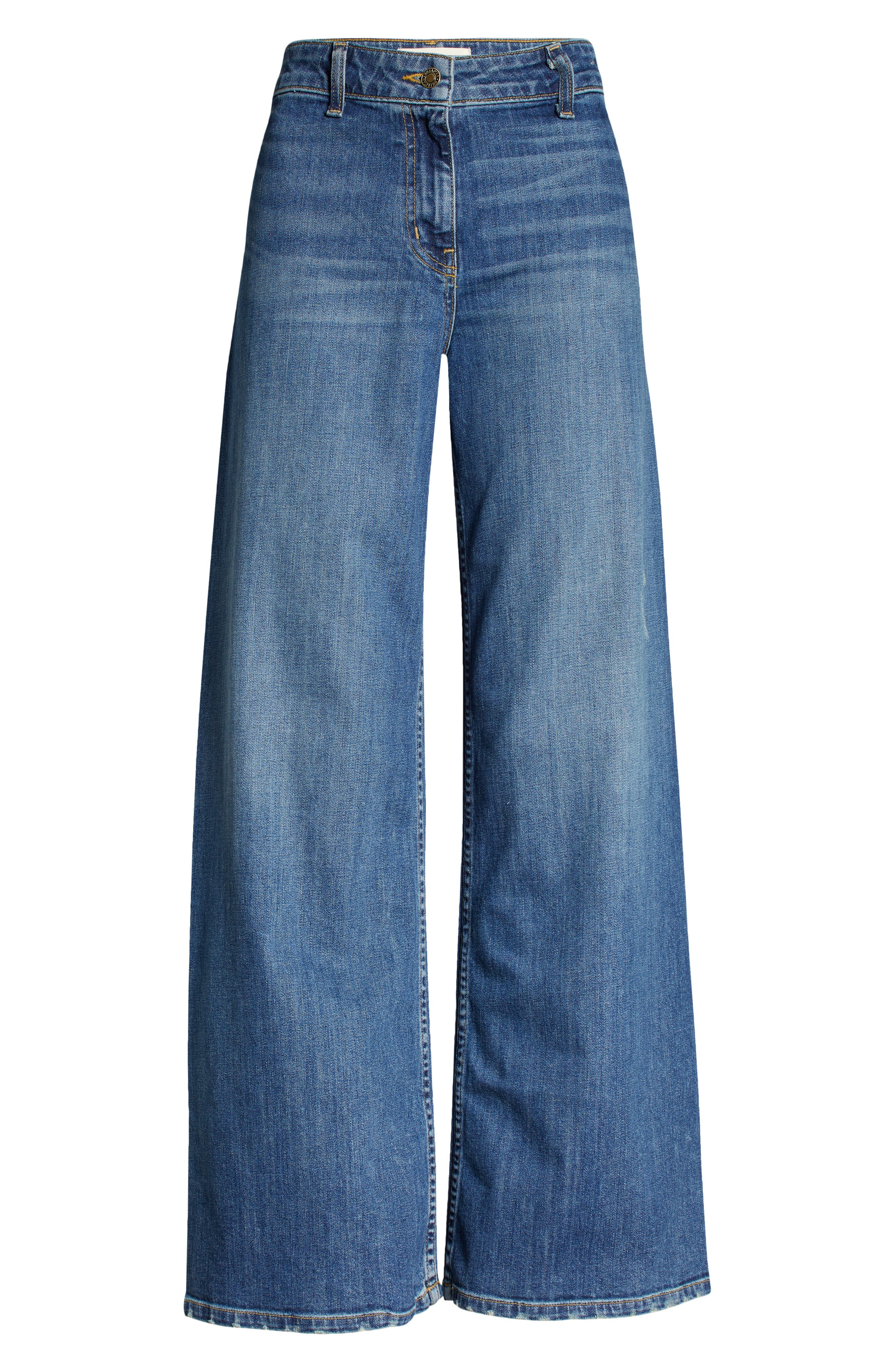 Nili Lotan Megan Wide Leg Jeans in Classic Wash at Nordstrom - 5