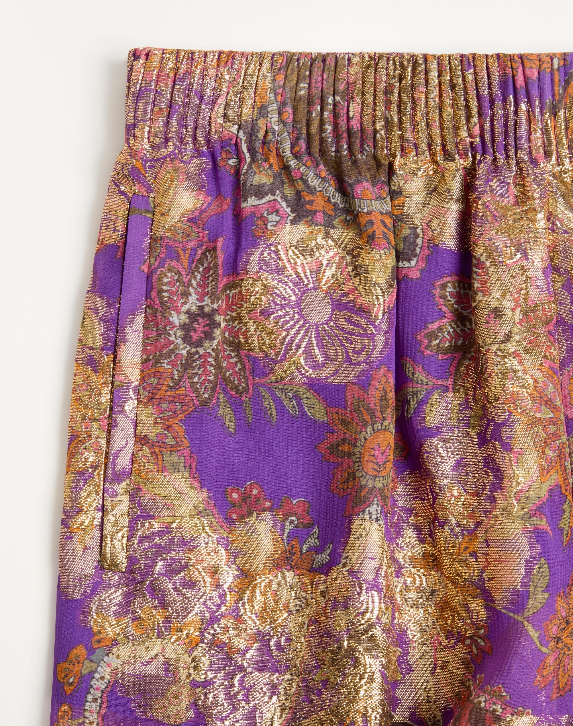 PANTS IN FIL COUPE' LAME' CACHEMIRE APRES L'HIVER - 8