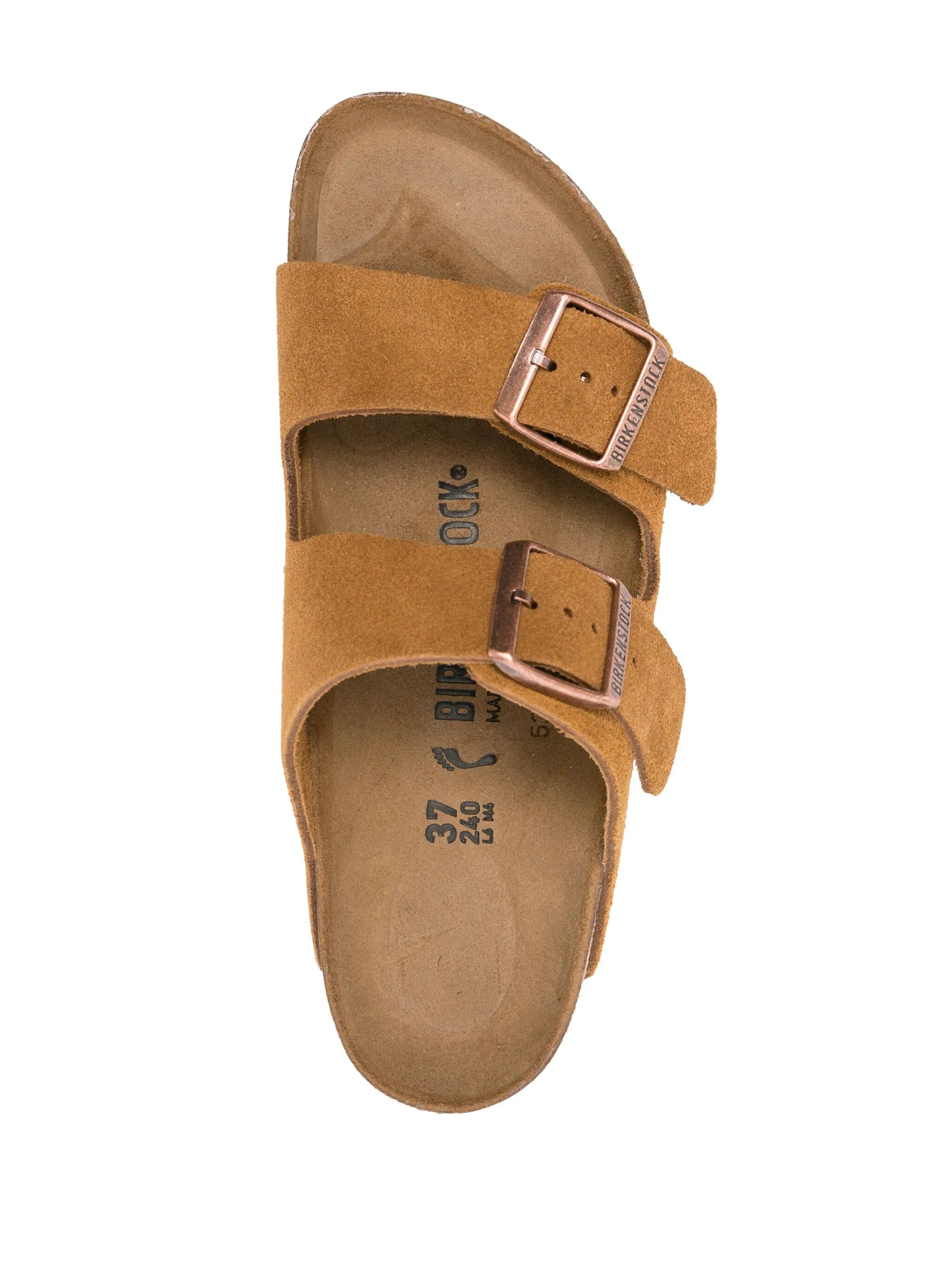 Arizona Suede Flat Sandals - 4