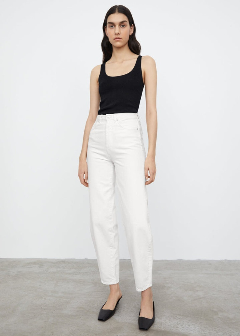 Totême Barrel leg denim off-white outlook