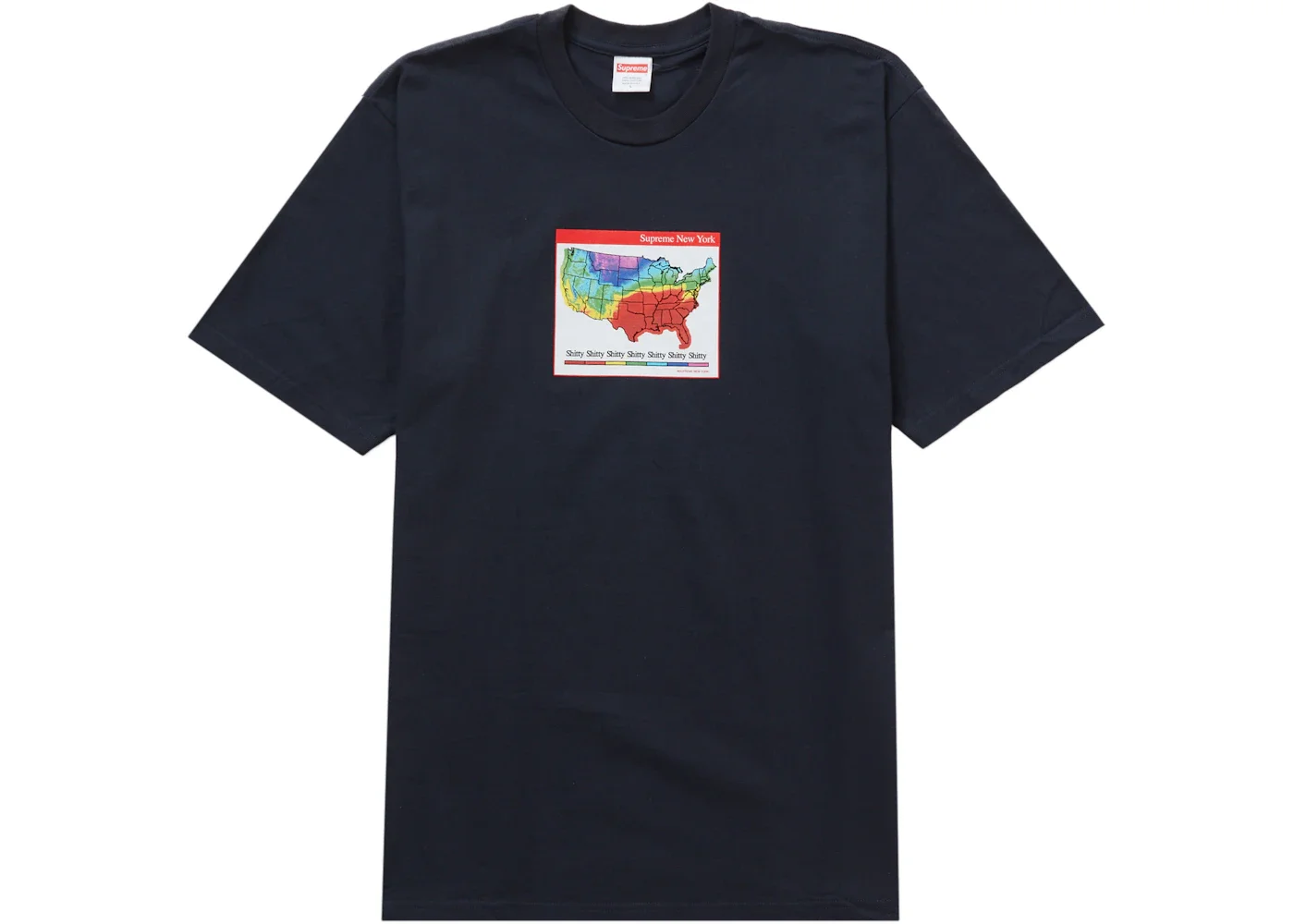 Supreme Weather Tee Navy - 1
