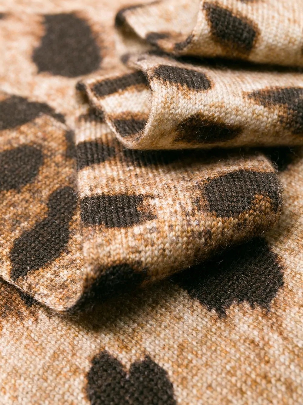 leopard print wrap jumper - 7