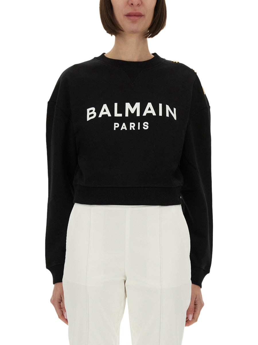 Sweatshirt With Logo Print - 1