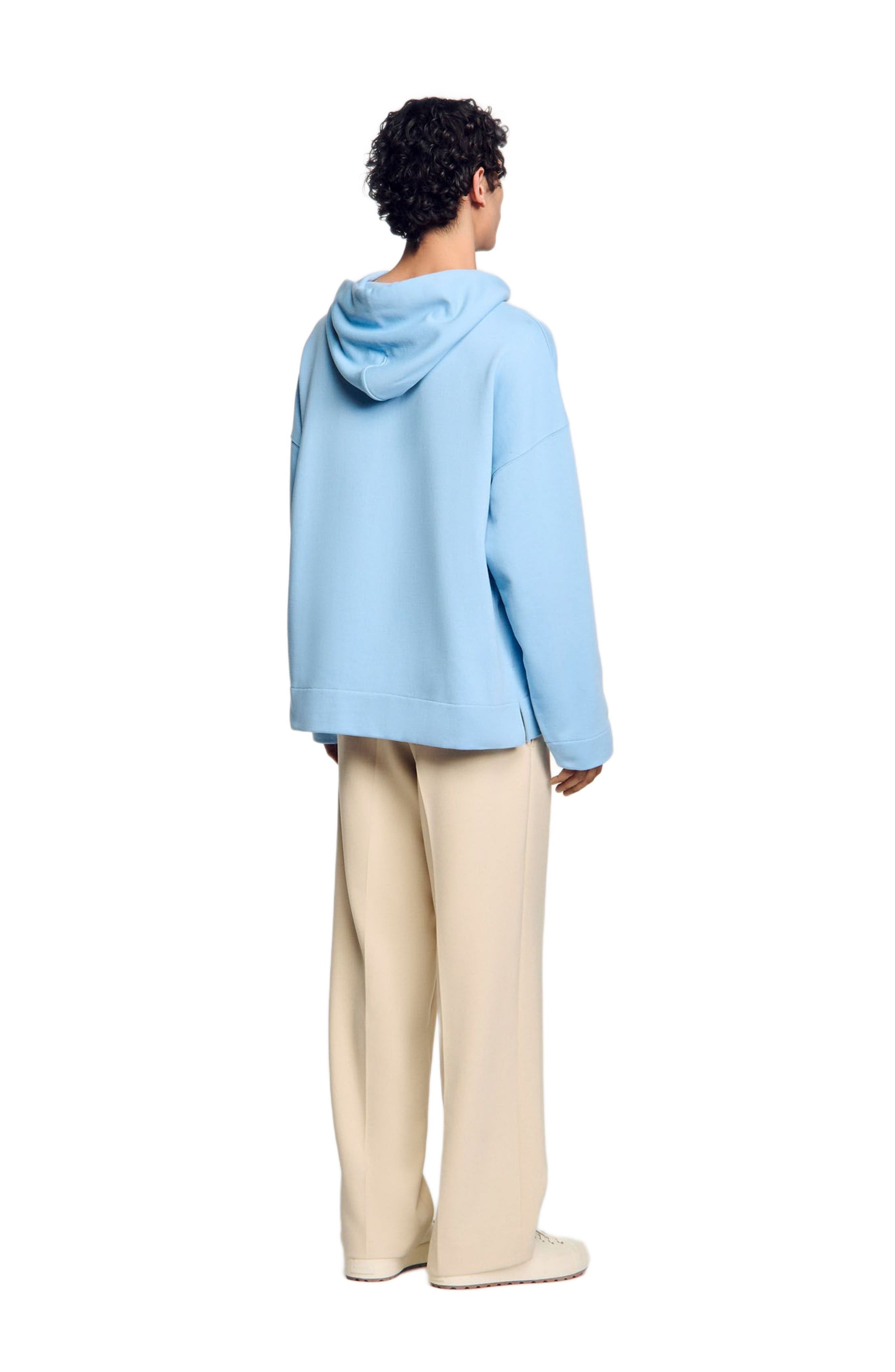 SANDRO Hooded sweatshirt in Blue Sky at Nordstrom - 2