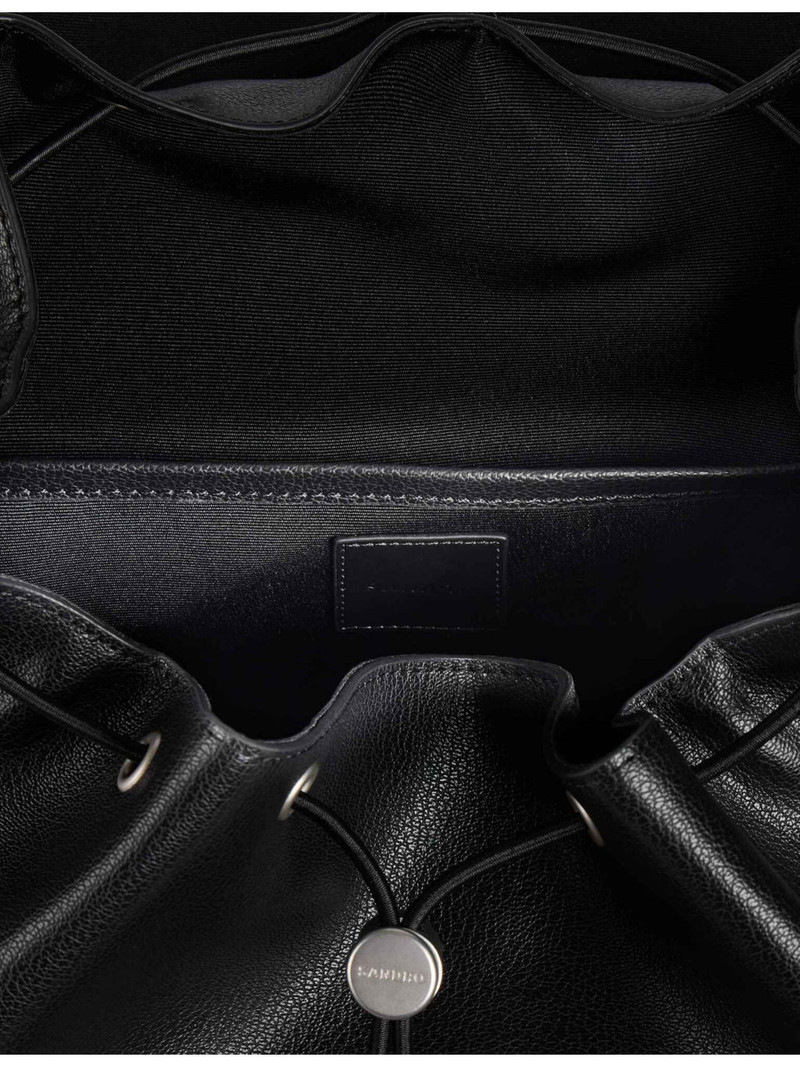 Buckled Leather Backpack 5