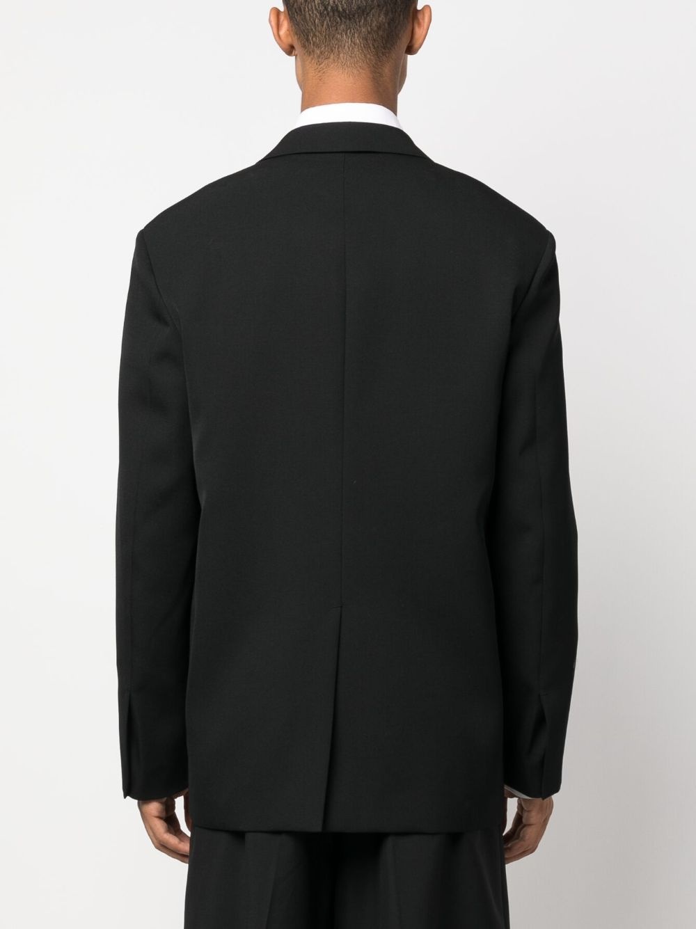 single-breasted wool blazer - 4