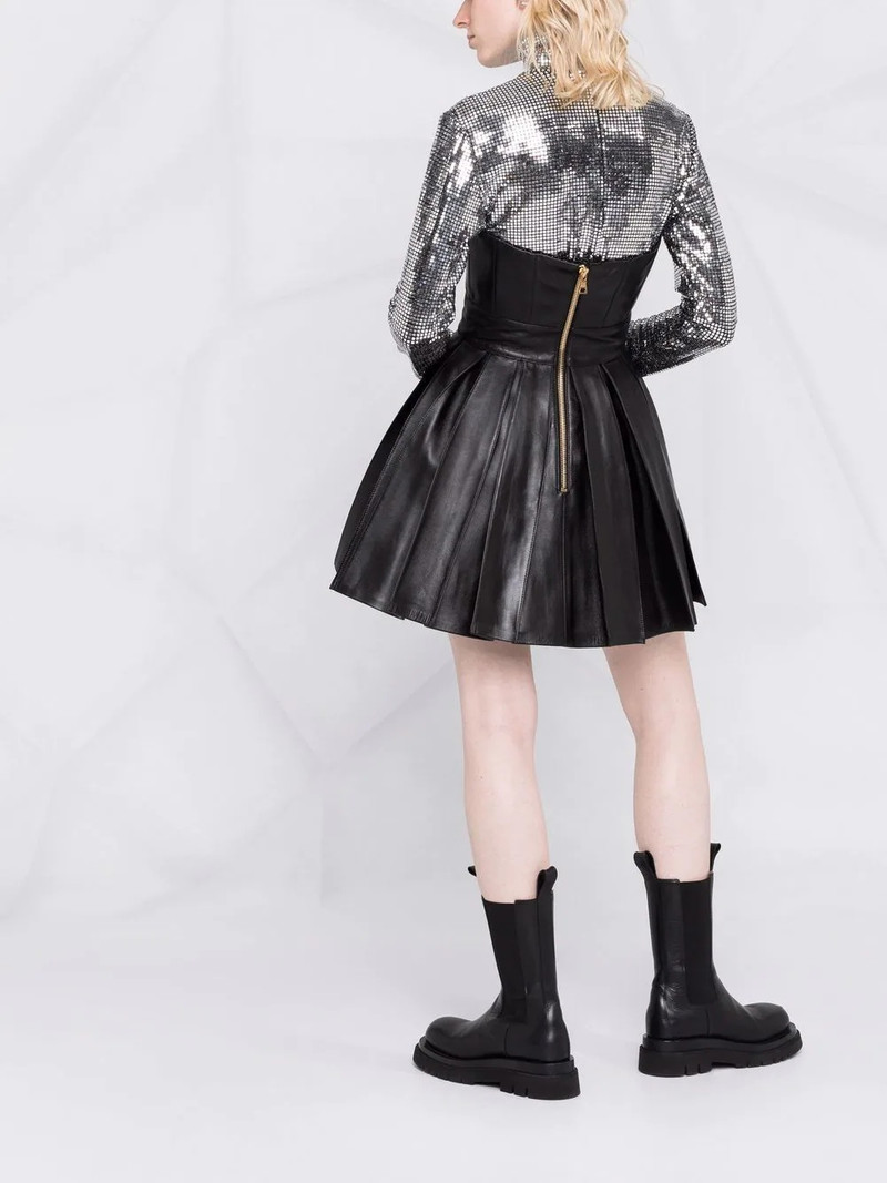 cutout detail flared minidress 4