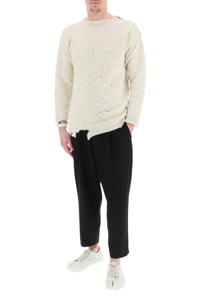 Maison Margiela DISTRESSED WOOL SWEATER outlook