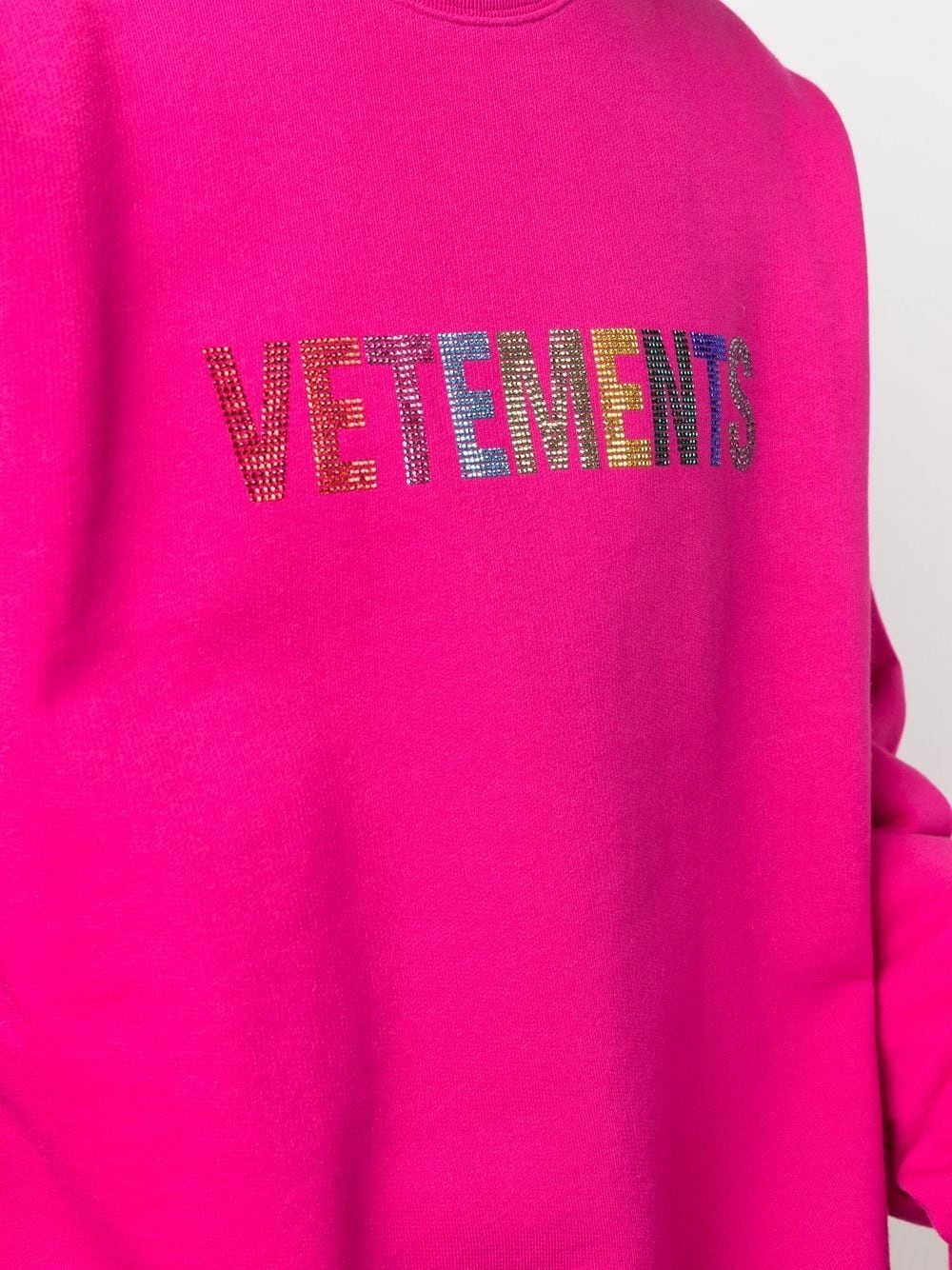 iridescent logo print sweatshirt - 6