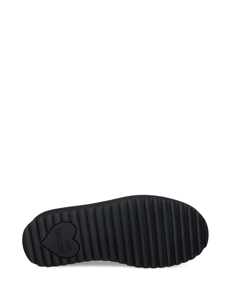 heart-buckle platform mules 5